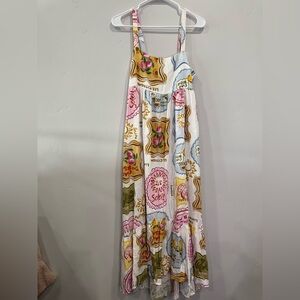Paper Heart NWOT Vibrant European Maxi Dress
